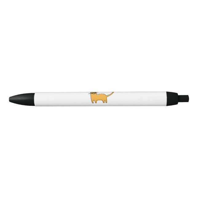 Stylo Noir Chat Lunettes de Soleil Cool (Devant)