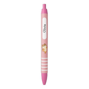 Stylo Noir Chat Orange de Dessin Animé qui Danse, Personnalis