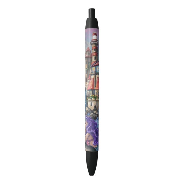 Stylo Noir Château de la Sirène (devant Vertical)
