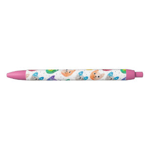 Stylo Noir Chats aquarelles et amis