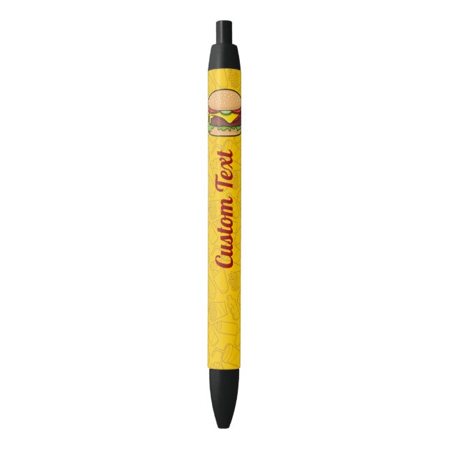 Stylo Noir Cheeseburger (devant Vertical)