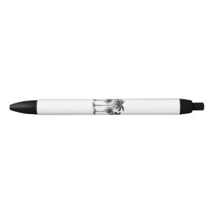 Stylo Noir Chemise en T pour Homme W noir & blanc Arbres à Pa