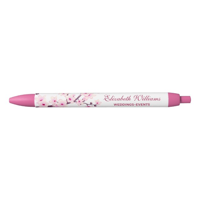Stylo Noir Cherry Blossoms rose blanc (Devant)