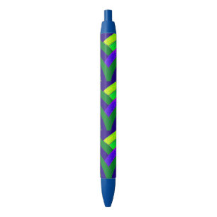 Stylo Noir chevrons élégants modernes chics