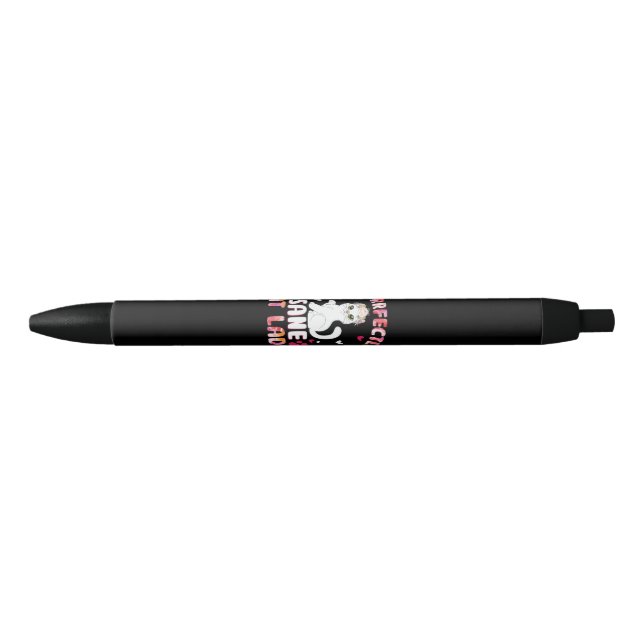 Stylo Noir Chic Lady Chat, Chat Lady, Chat Lady (Devant)