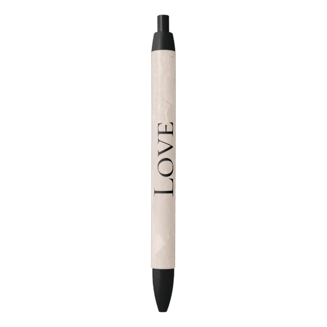 Stylo Noir Chic Perle Glam Ivoire Rose Mariage   (devant Vertical)