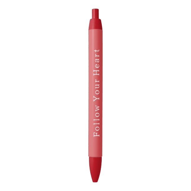 Stylo Noir Chic Red Birthday (devant Vertical)