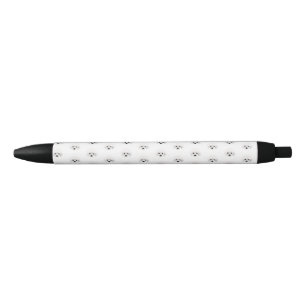 Stylo Noir Chien de caniche _ motif