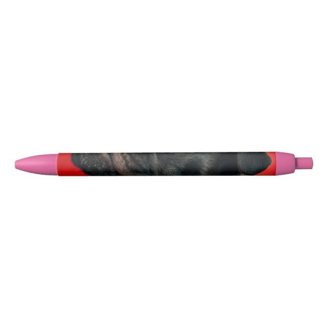 Stylo Noir chien de rojo (Devant)
