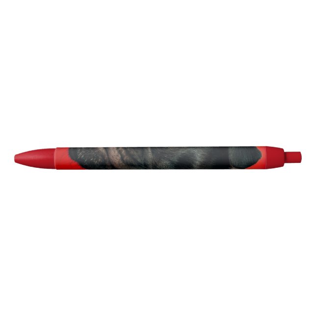 Stylo Noir chien de rojo (Devant)