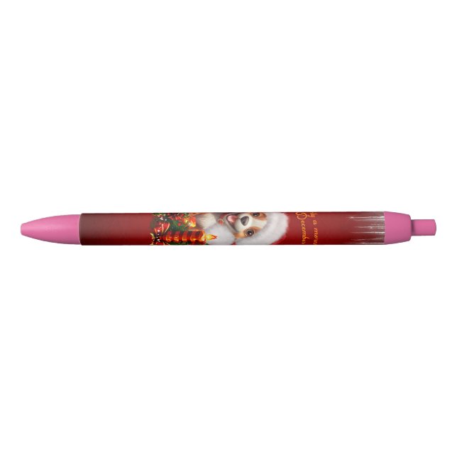 Stylo Noir Chien drôle (Devant)