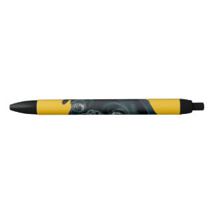 Stylo Noir chien jaune
