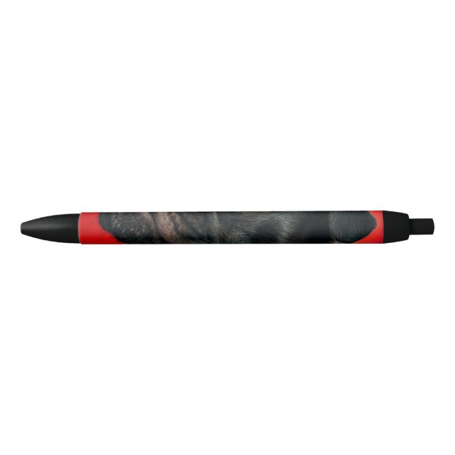 Stylo Noir chien rouge (Devant)