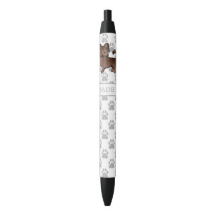 Stylo Noir Chihuahua de dessin animé au long manteau de choco