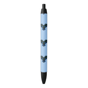 Stylo Noir Chouette bleue