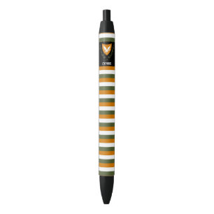 Stylo Noir Chypre Drapeau mignon Patriotique