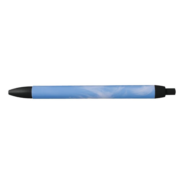 Stylo Noir Ciel Bleu Avec Nuages Agités (Devant)