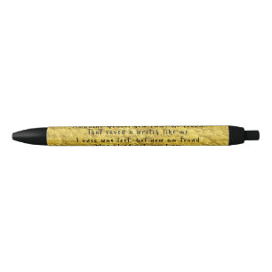 Stylo Noir Citation lyrique Extraordinaire Grace