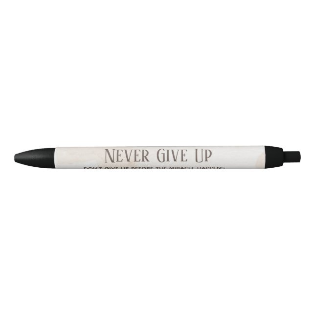 Stylo Noir Citation Motivation aquarelle (Devant)