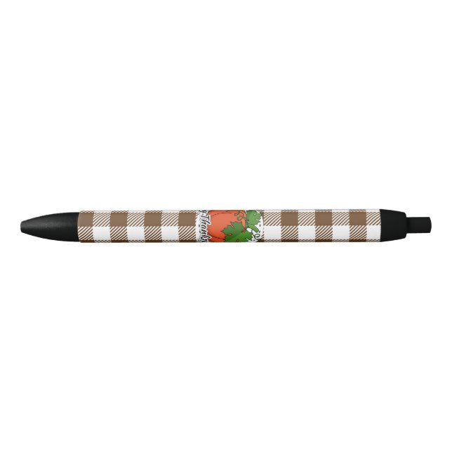 STYLO NOIR CITROUILLE BROWN - BON THANKSGIVING (Devant)