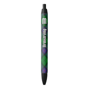 Stylo Noir Clan Armstrong Tartan Ink Pen
