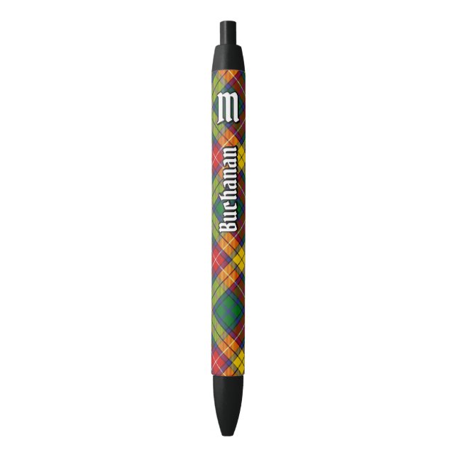Stylo Noir Clan Buchanan Tartan (devant Vertical)