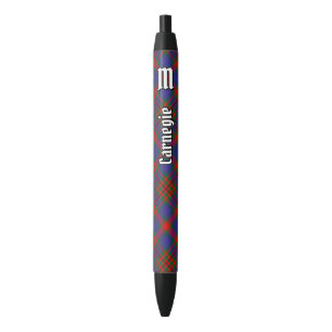 Stylo Noir Clan Carnegie Tartan