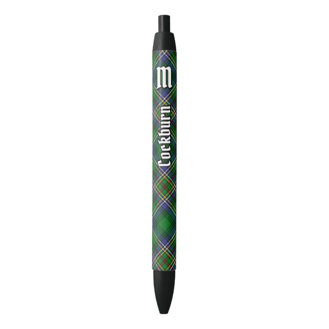 Stylo Noir Clan Cockburn Tartan (devant Vertical)