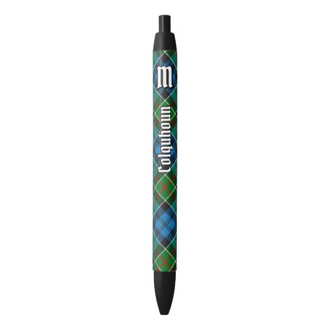 Stylo Noir Clan Colquhoun Tartan (devant Vertical)