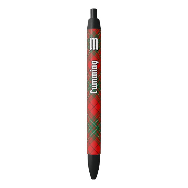 Stylo Noir Clan Cumming Tartan (devant Vertical)