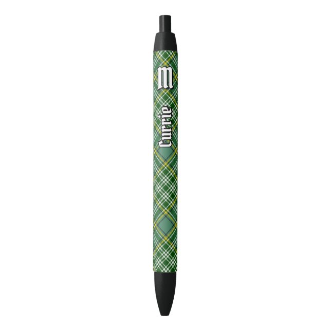 Stylo Noir Clan Currie Tartan (devant Vertical)