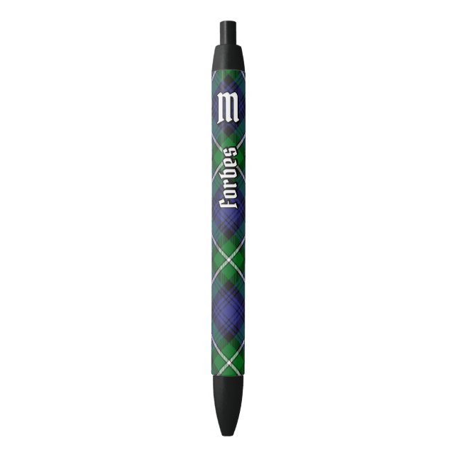 Stylo Noir Clan Forbes Tartan (devant Vertical)