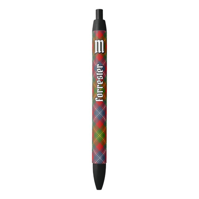 Stylo Noir Clan Forrester Tartan (devant Vertical)