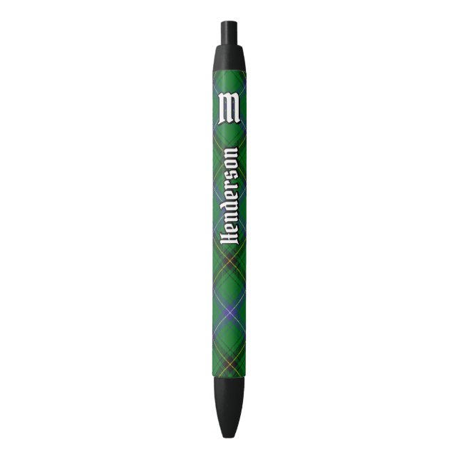 Stylo Noir Clan Henderson Tartan (devant Vertical)