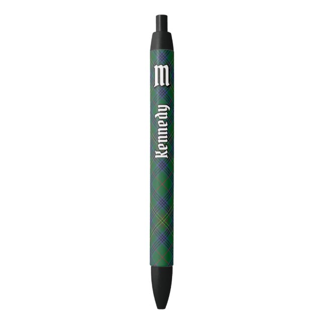 Stylo Noir Clan Kennedy Tartan (devant Vertical)