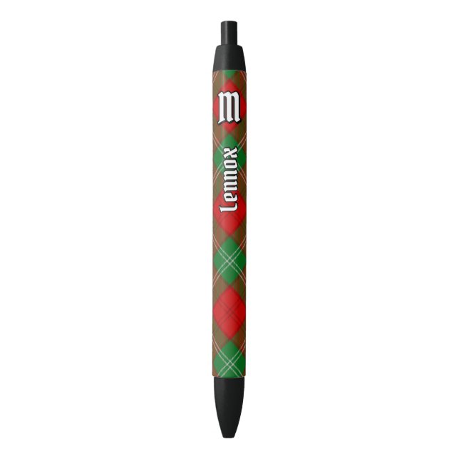 Stylo Noir Clan Lennox Tartan (devant Vertical)