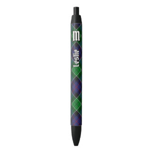 Stylo Noir Clan Leslie Chasse Tartan