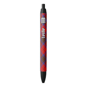 Stylo Noir Clan Leslie Red Tartan