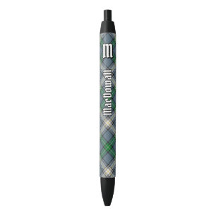 Stylo Noir Clan MacDowall Tartan