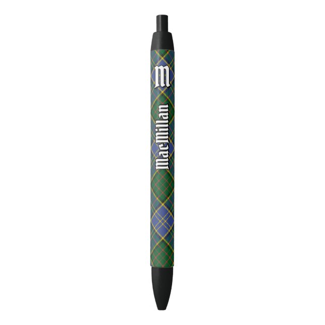 Stylo Noir Clan MacMillan Chasse Tartan (devant Vertical)