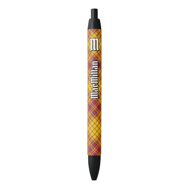 Stylo Noir Clan MacMillan robe Tartan (devant Vertical)