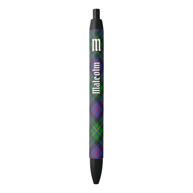 Stylo Noir Clan Malcolm Tartan (devant Vertical)