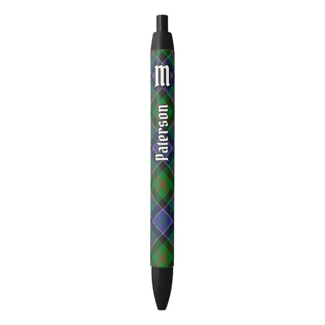 Stylo Noir Clan Paterson Tartan (devant Vertical)