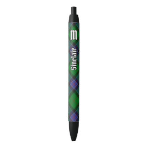 Stylo Noir Clan Sinclair Chasse Tartan