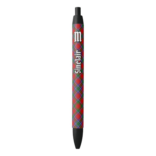 Stylo Noir Clan Sinclair Tartan (devant Vertical)