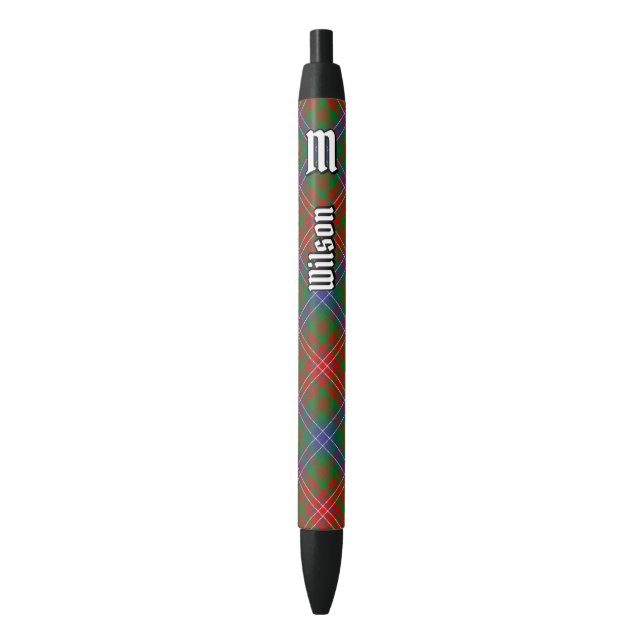 Stylo Noir Clan Wilson Modern Tartan (devant Vertical)
