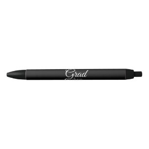 Stylo Noir Classe Grad noir blanc personnalisé année élégante