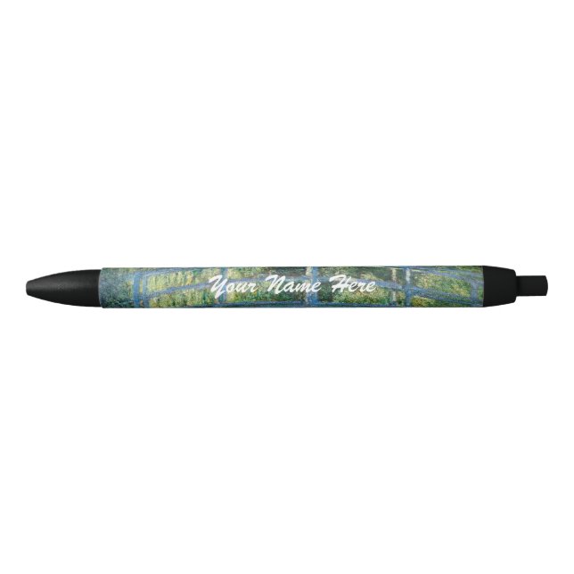Stylo Noir Claude Monet - Eau Lily étang, Harmonie verte (Devant)