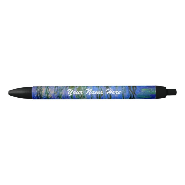 Stylo Noir Claude Monet - Lys d'eau avec saule plumant (Devant)