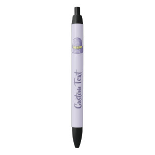 Stylo Noir Cloche Casquette Lilac